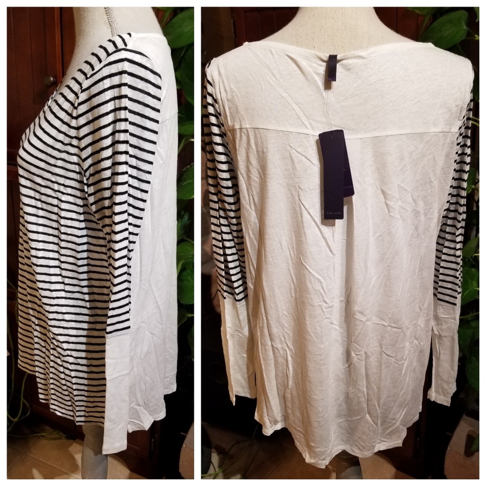 🆕️NYDJ Striped Long Sleeve Top - Picture 6 of 11